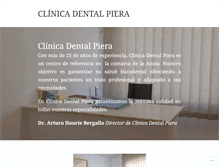 Tablet Screenshot of clinicadentalpiera.com